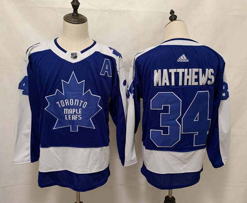 Toronto Maple Leafs MATTHEWS #34 Blue Classics NHL Jersey