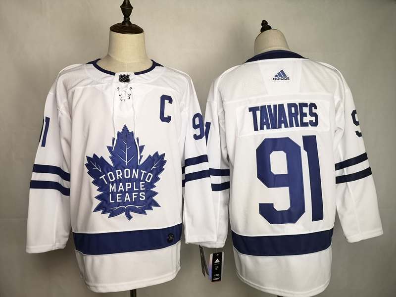 Toronto Maple Leafs TAVARES #91 White NHL Jersey