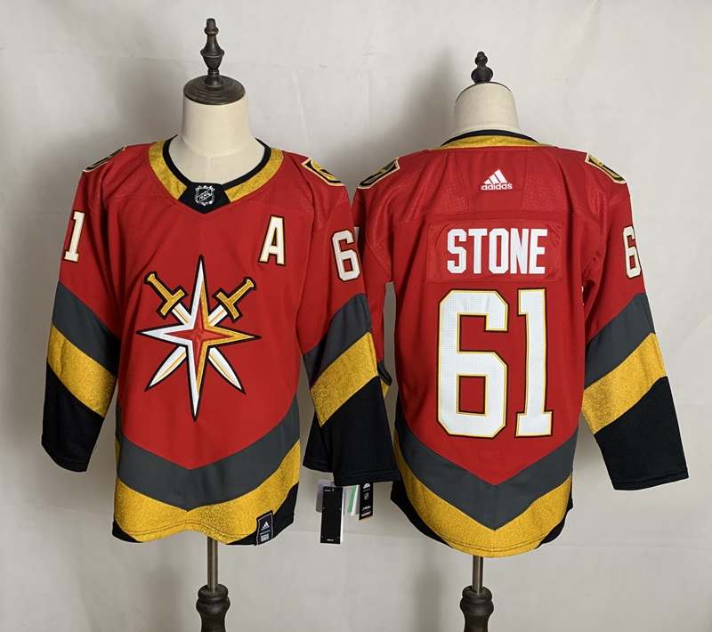 Vegas Golden Knights STONE #61 Red NHL Jersey