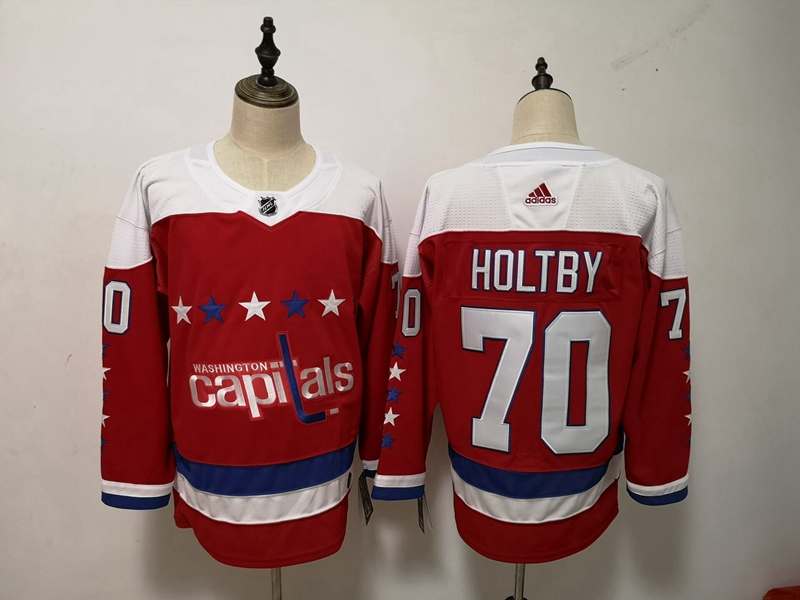 Washington Capitals HOLTBY #70 Red NHL Jersey 02