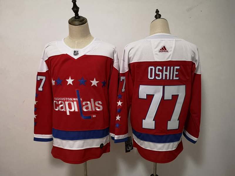 Washington Capitals OSHIE #77 Red NHL Jersey 02