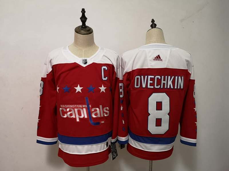 Washington Capitals OVECHKIN #8 Red NHL Jersey 02