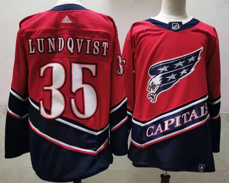 Washington Capitals LUNDQVIST #35 Red Classics NHL Jersey