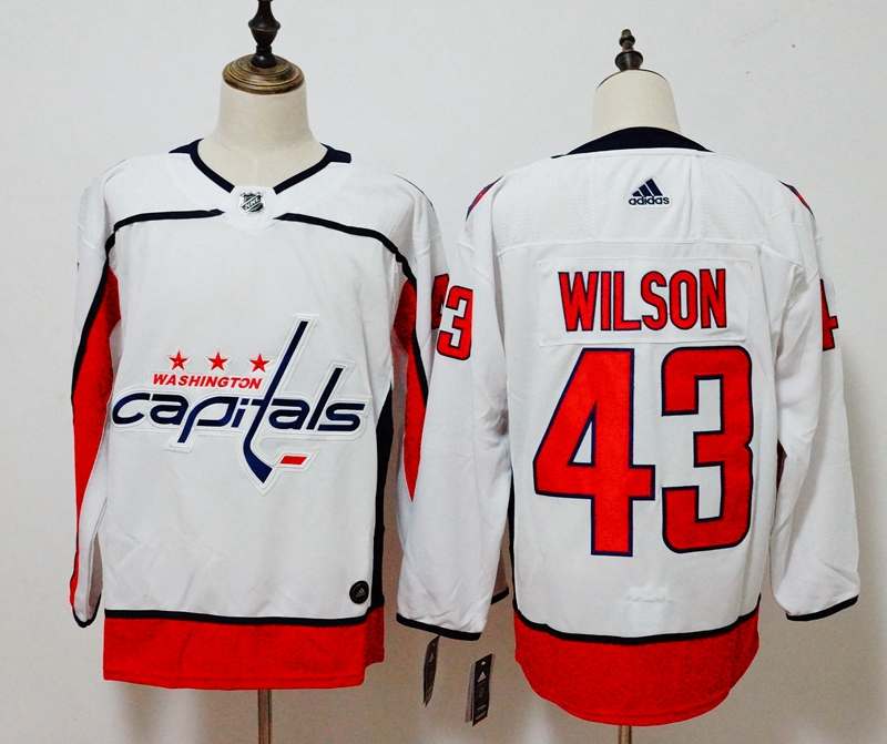 Washington Capitals WILSON #43 White NHL Jersey