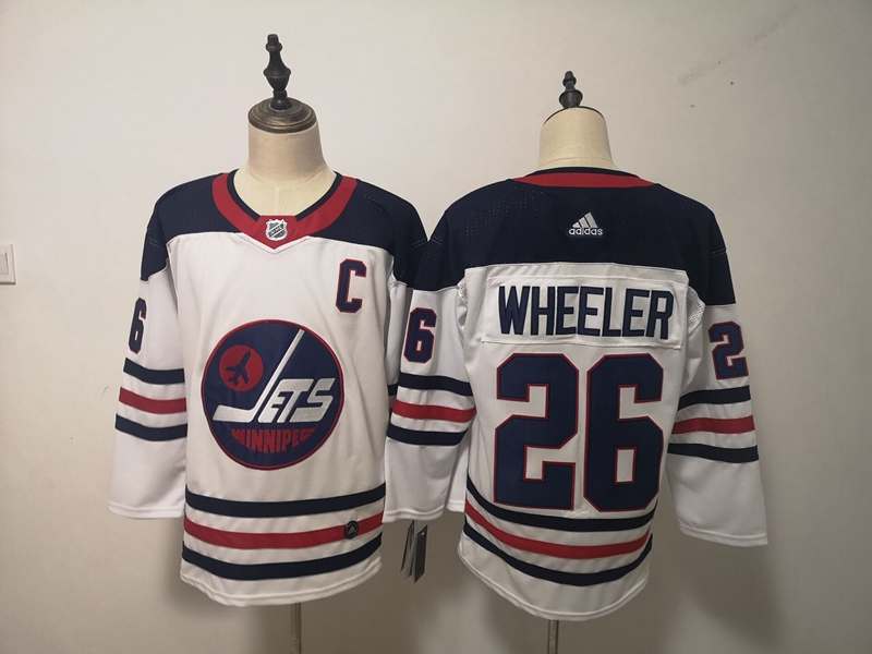 Winnipeg Jets WHEELER #26 White NHL Jersey 02