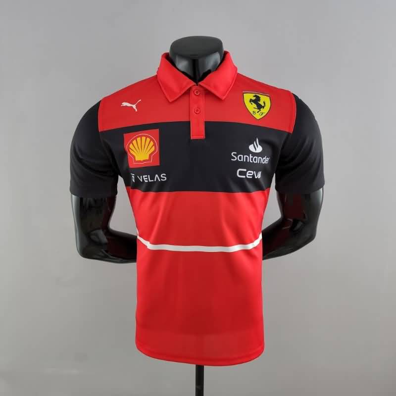 Thailand Quality(AAA) 2022 Ferrari Red Polo Soccer T-Shirt 03