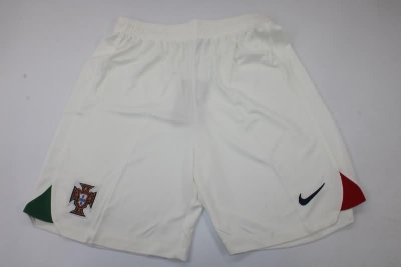 Thailand Quality(AAA) 2022 Portugal White Soccer Shorts