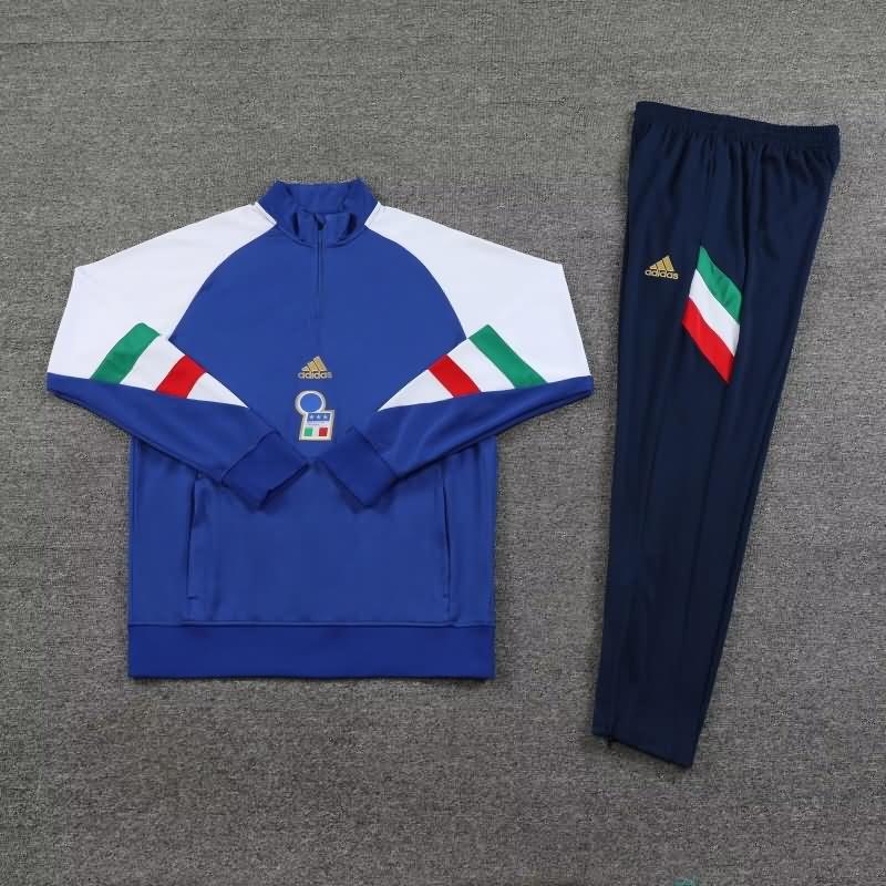 Thailand Quality(AAA) 2023 Italy Blue Soccer Tracksuit