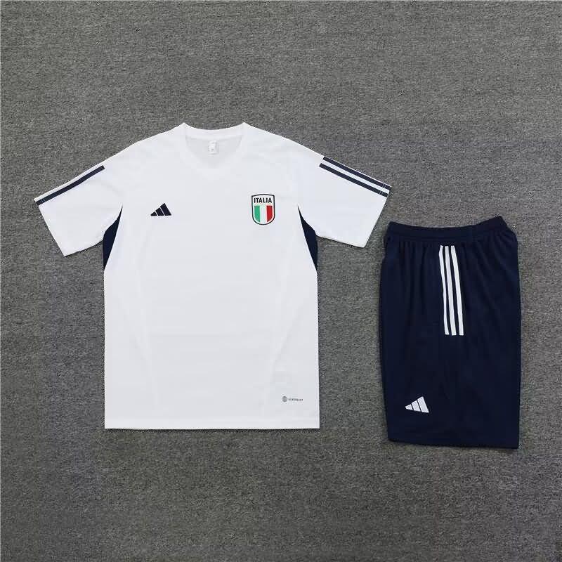 Thailand Quality(AAA) 2023 Italy White Training Soccer Sets
