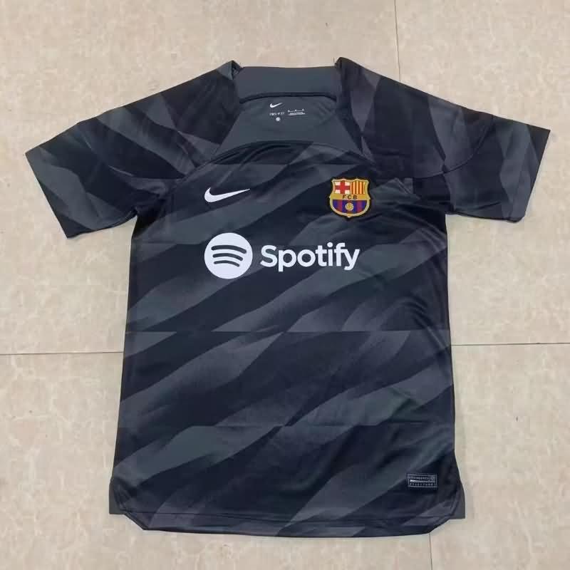 Thailand Quality(AAA) 23/24 Barcelona Goalkeeper Black Soccer Jersey Leaked