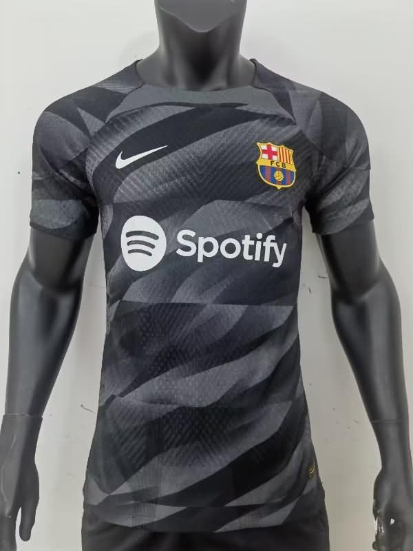 Thailand Quality(AAA) 23/24 Barcelona Goalkeeper Black Soccer Jersey (Player) Leaked