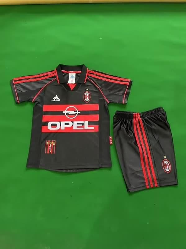 1998/99 AC Milan Third Kids Soccer Jersey And Shorts