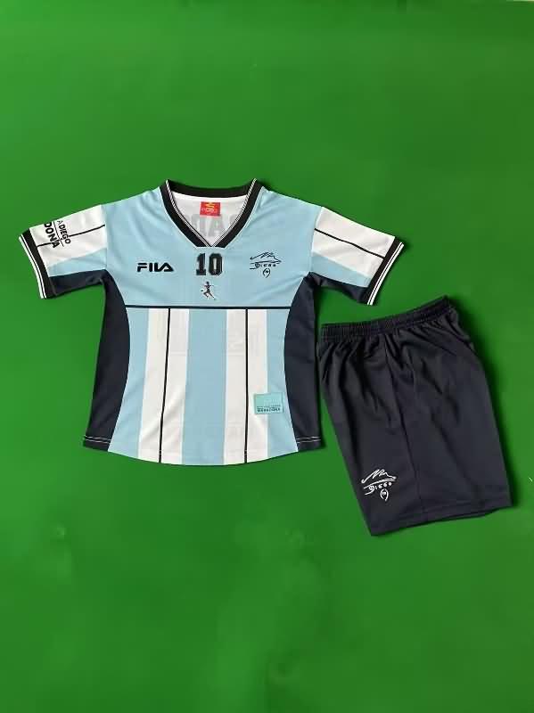 2001 Argentina Special Kids Soccer Jersey And Shorts