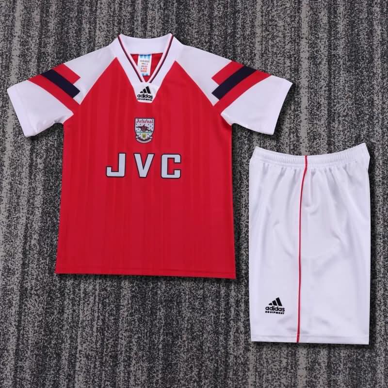 1992/94 Arsenal Home Kids Soccer Jersey And Shorts