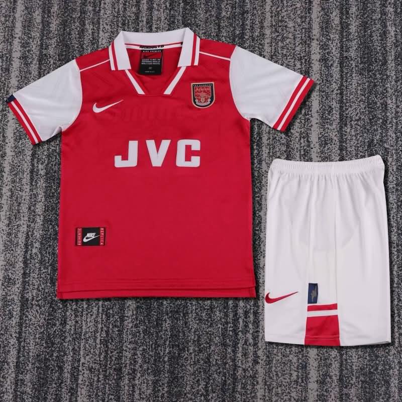 1996/98 Arsenal Home Kids Soccer Jersey And Shorts