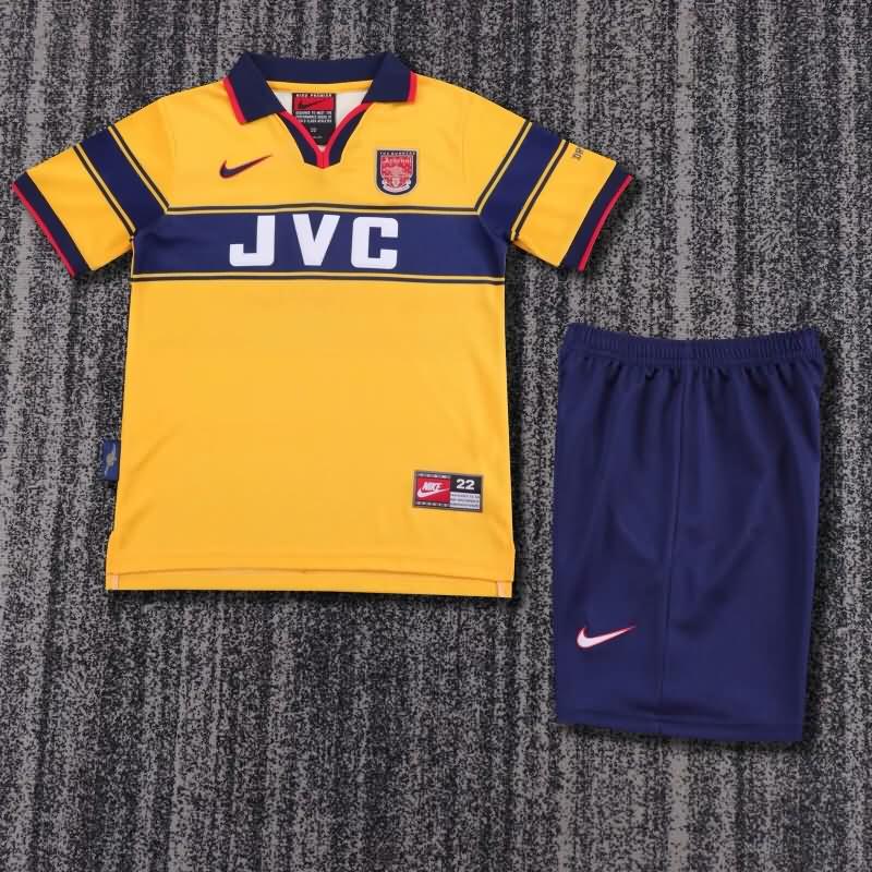 1997/98 Arsenal Away Kids Soccer Jersey And Shorts