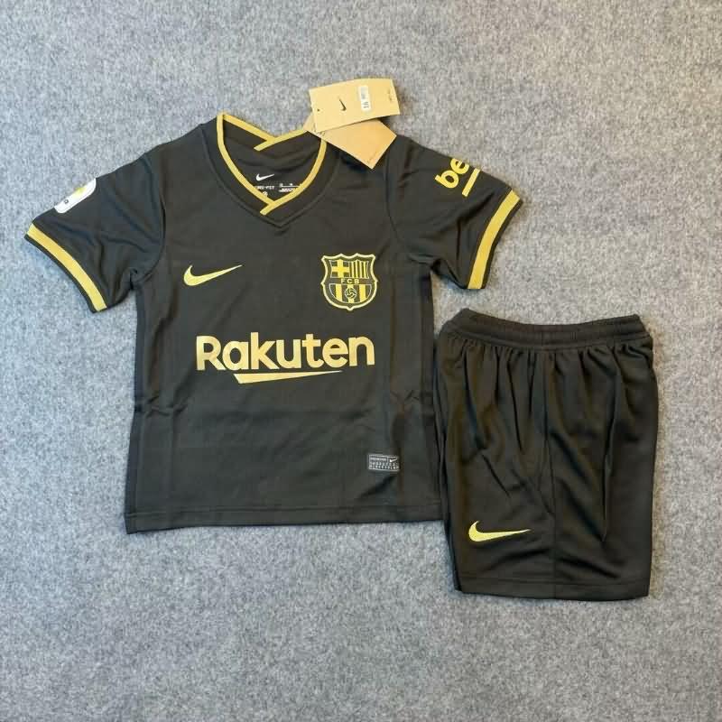 2020/21 Barcelona Away Kids Soccer Jersey And Shorts