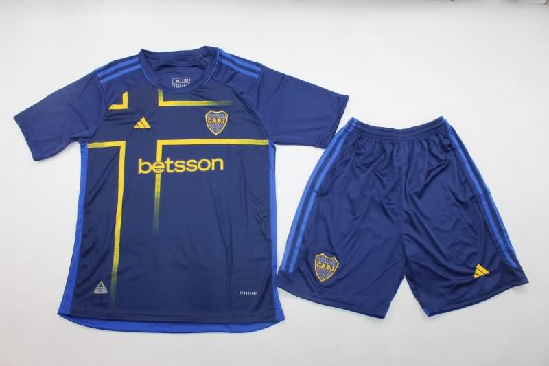 23/24 Boca Juniors Third Kids Soccer Jersey And Shorts