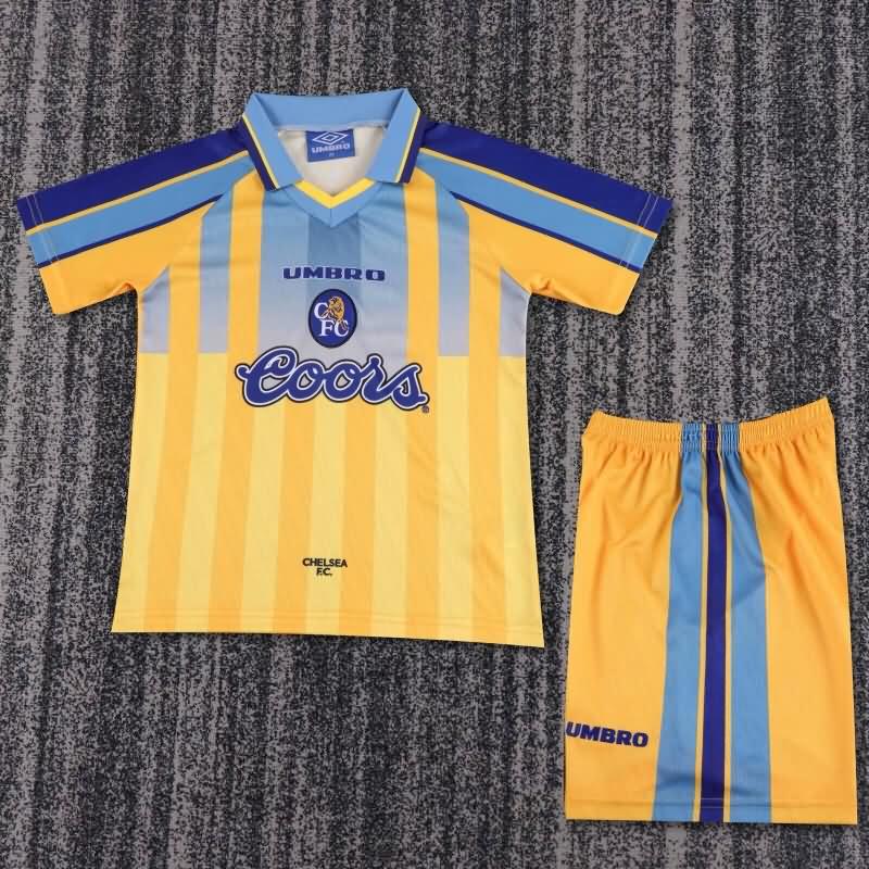 1995/97 Chelsea Away Kids Soccer Jersey And Shorts