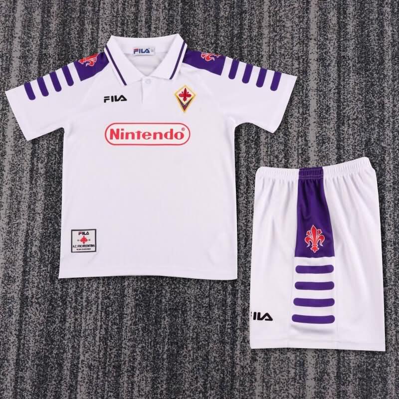 1998/99 Fiorentina Away Kids Soccer Jersey And Shorts