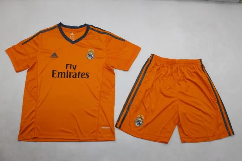 13/14 Real Madrid Away Kids Soccer Jersey And Shorts