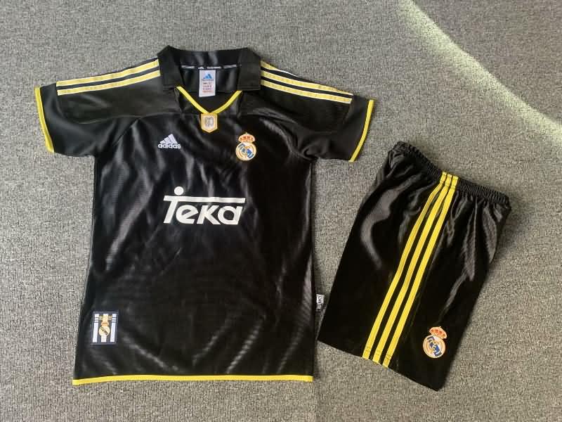 1999/00 Real Madrid Away Kids Soccer Jersey And Shorts