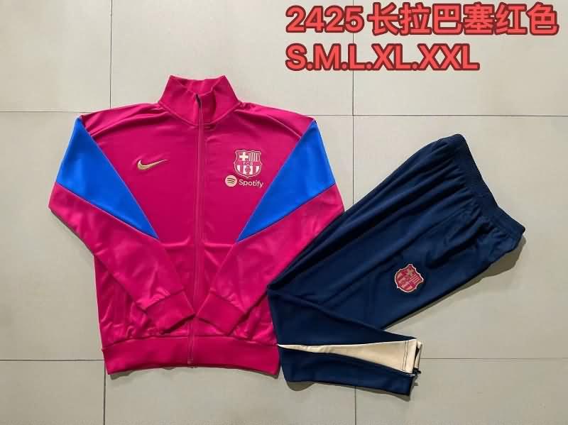 Thailand Quality(AAA) 23/24 Barcelona Red Soccer Tracksuit 05