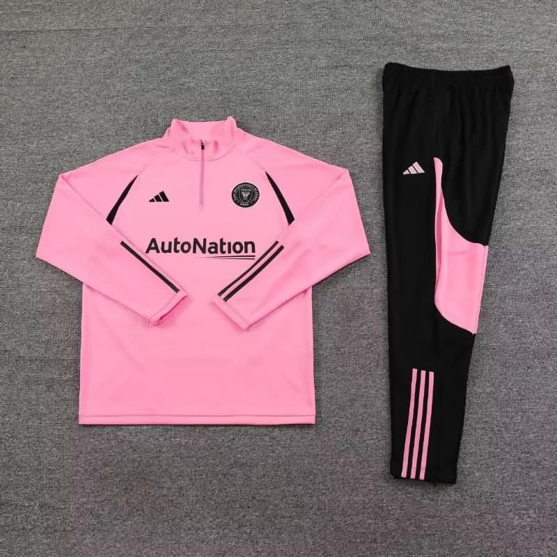 Thailand Quality(AAA) 2023 Inter Miami Pink Soccer Tracksuit