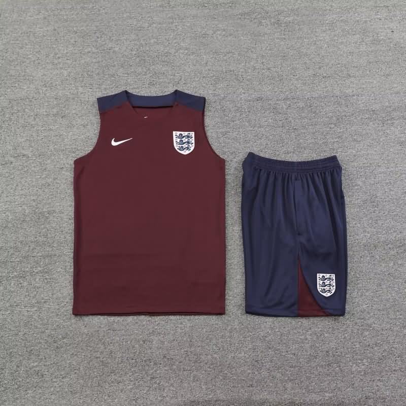 Thailand Quality(AAA) 23/24 England Red Soccer Training Sets 02