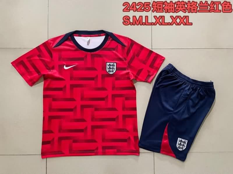Thailand Quality(AAA) 23/24 England Red Soccer Training Sets 03