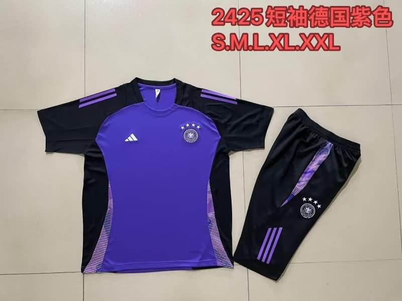 Thailand Quality(AAA) 2024 Germany Purples Soccer Training Sets 03
