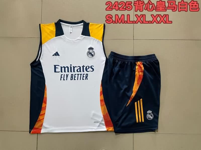Thailand Quality(AAA) 23/24 Real Madrid White Soccer Training Sets 09