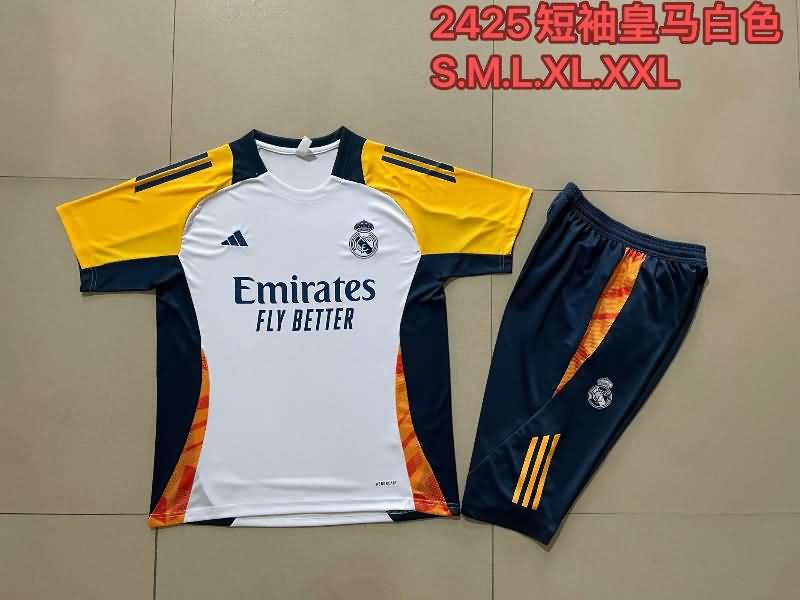 Thailand Quality(AAA) 23/24 Real Madrid White Soccer Training Sets 10