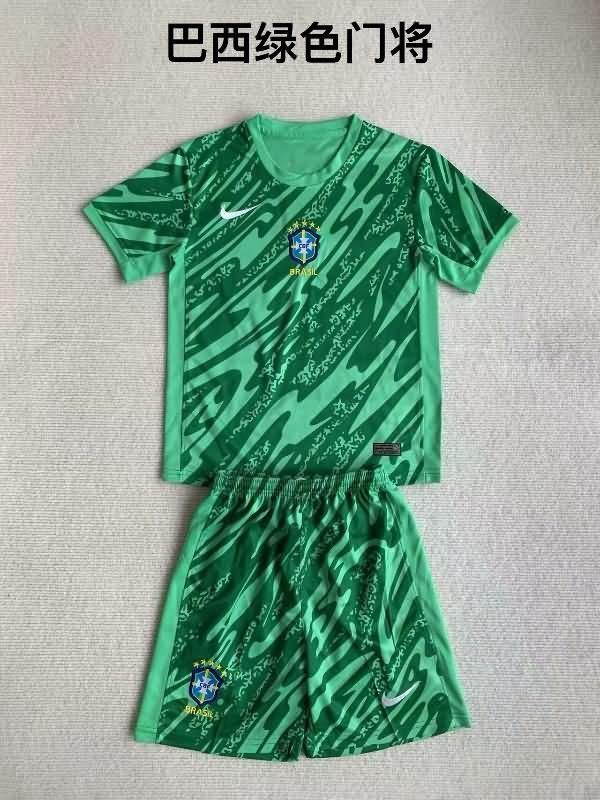 2024 Brazil Copa America Goalkeeper Green Soccer Jersey