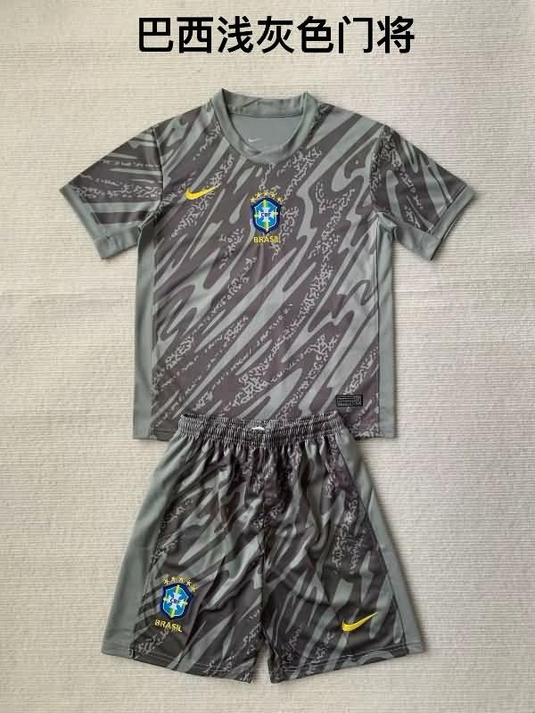 2024 Brazil Copa America Goalkeeper Grey Soccer Jersey