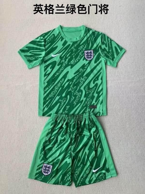 2024 England Goalkeeper Green Soccer Jersey
