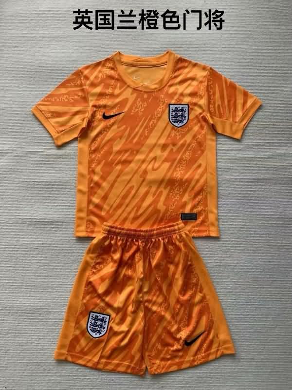 2024 England Goalkeeper Orange Soccer Jersey