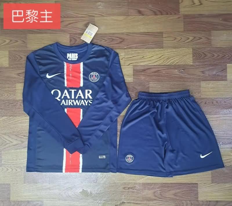 24/25 Paris St Germain Home Long Sleeve Soccer Jersey