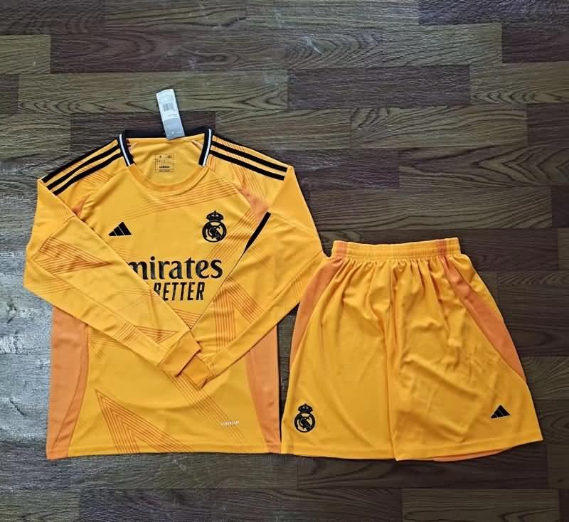 24/25 Real Madrid Away Long Sleeve Soccer Jersey