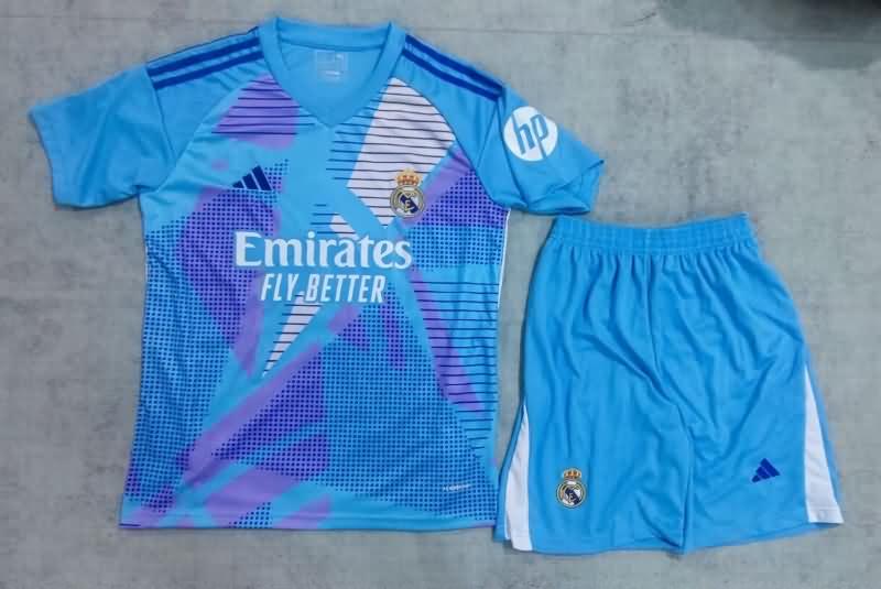 24/25 Real Madrid Goalkeeper Blue Soccer Jersey