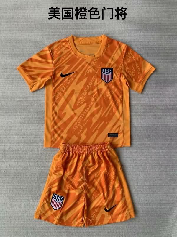 2024 USA Copa America Goalkeeper Orange Soccer Jersey