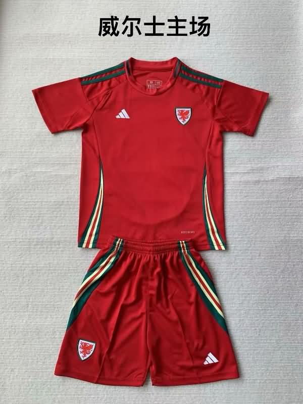 2024 Wales Home Soccer Jersey