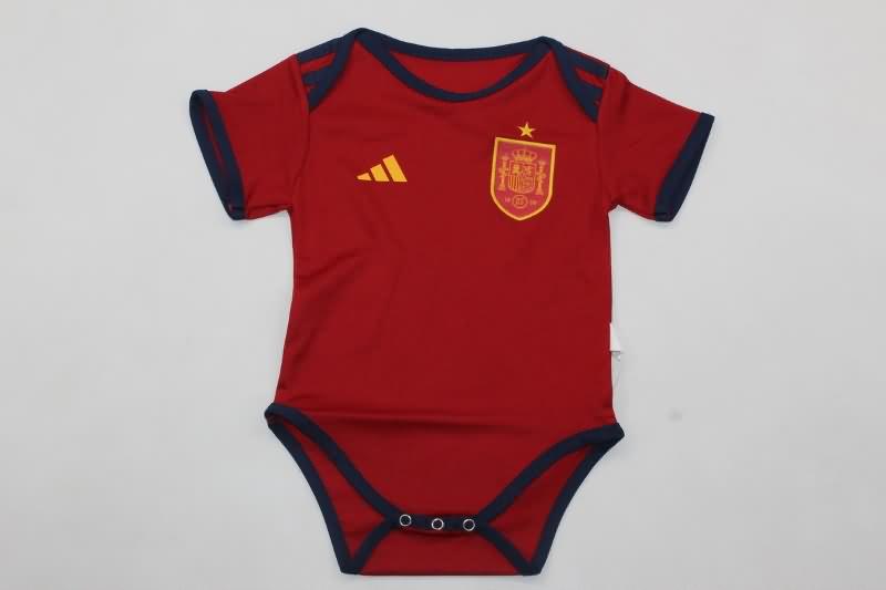 2024 Spain Home Baby Soccer Jerseys