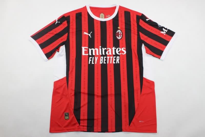 Thailand Quality(AAA) 24/25 AC Milan Home Soccer Jersey