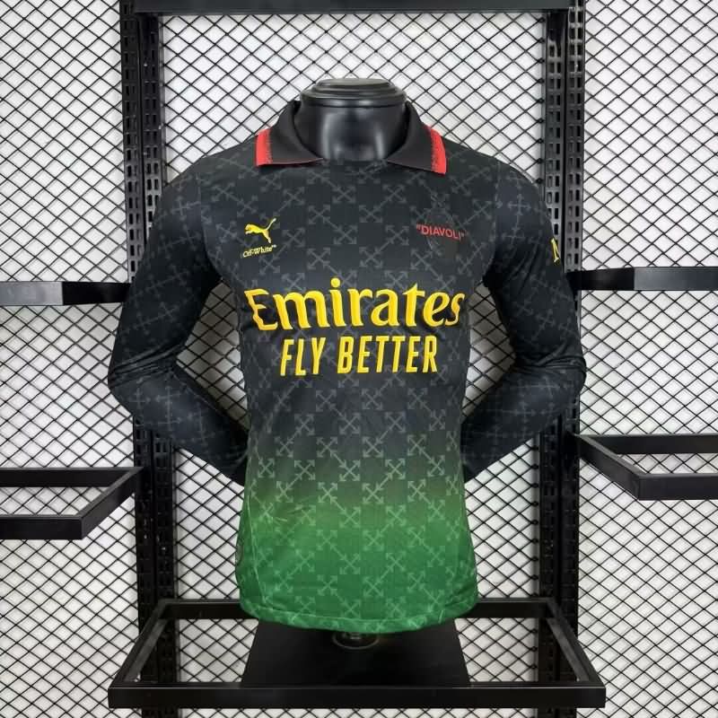 Thailand Quality(AAA) 24/25 AC Milan Special Long Sleeve Soccer Jersey (Player)