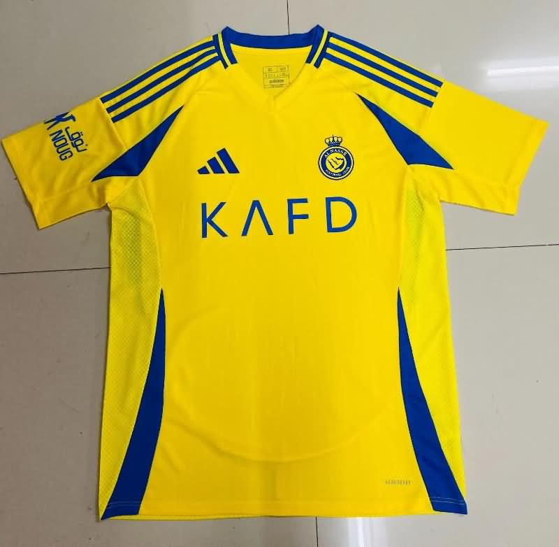 Thailand Quality(AAA) 24/25 Al Nassr FC Home Soccer Jersey