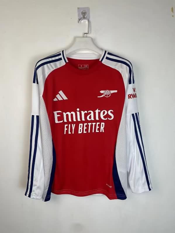 Thailand Quality(AAA) 24/25 Arsenal Home Long Sleeve Soccer Jersey