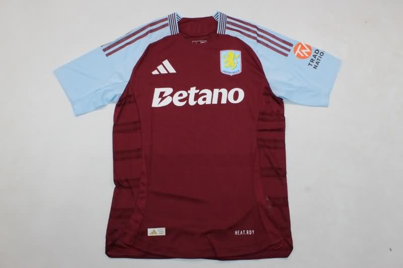 Thailand Quality(AAA) 24/25 Aston Villa Home Soccer Jersey (Player)