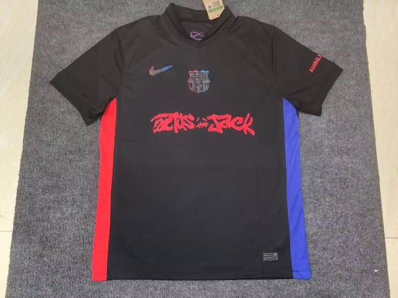 Thailand Quality(AAA) 24/25 Barcelona Away Soccer Jersey Sponsor 03