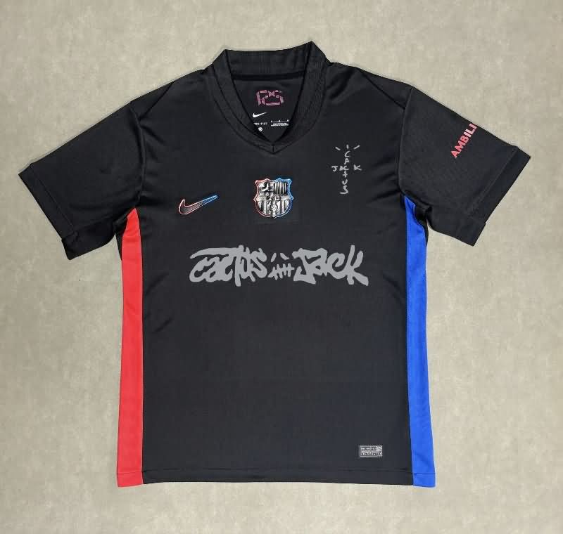 Thailand Quality(AAA) 24/25 Barcelona Away Soccer Jersey Sponsor 04